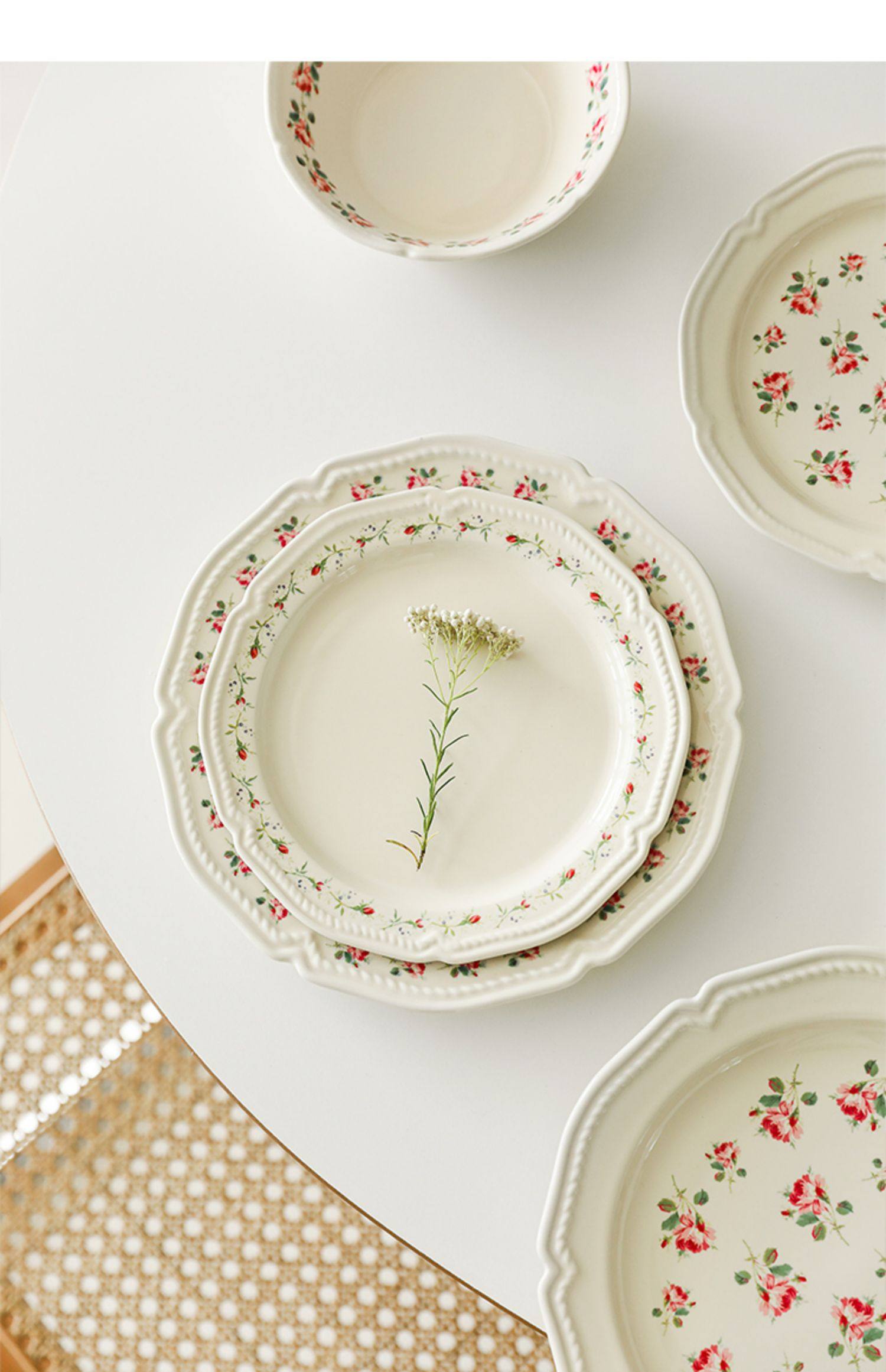 盘子菜盘艺用创意网家牛排餐盘套装组合ins西风餐具红术北欧圆形