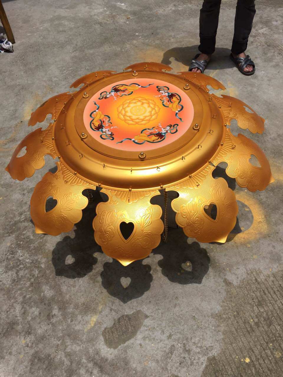 佛教纯铝寺院庙宇装饰宝盖宝伞佛教用品定做1.4米