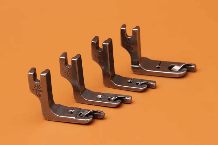 工业缝纫机压脚配件 平车卷边压脚 下摆袖口压脚1/8卷边压脚3.2mm