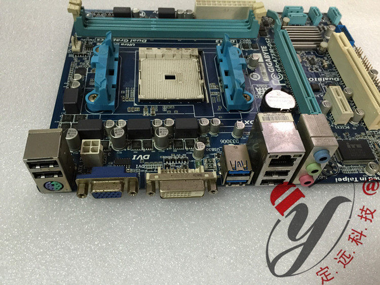 技嘉a75m-ds2,完美支持x4 631 641   a2  a4 a6 a8 等系列cpu,两内存
