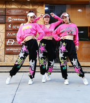 Five-pointed star loose hiphop hip hop pants Mens and womens casual jazz dance sports practice pants Team performance clothes