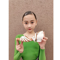 2021 new oriental famous professional less Latino dance girl soft-bottom white indoor race dance shoes