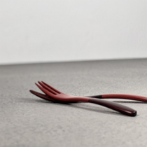 Fuzhou Traditional De-Tire Lacquerware Wood Tire Great Lacquer Handicraft Handmade Non-Relic Tire Tea Spoon Tea Tea Needle