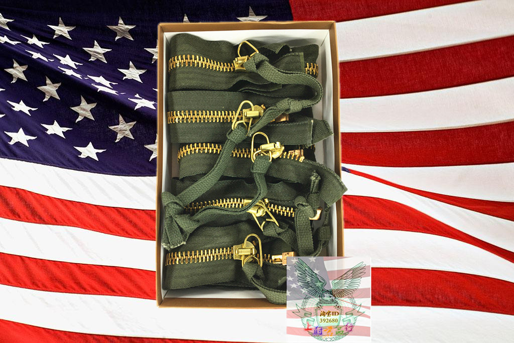 全新 军版公发 m65 m51 黄铜拉链 scovill usa 产