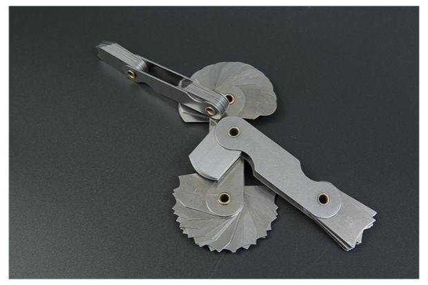 晶花半径规高精度半径尺测量圆弧工具弧度r规样板圆角规