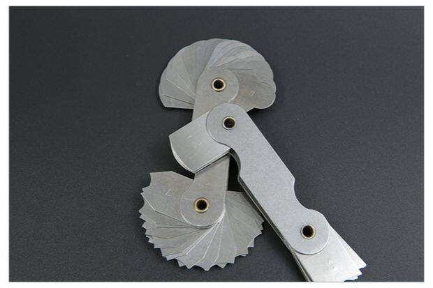 晶花半径规高精度半径尺测量圆弧工具弧度r规样板圆角规