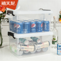 6268 2 Jubilee Dragon Plastic Containing Box Clothes Finishing Box Home Children Toys Transparent Storage Box