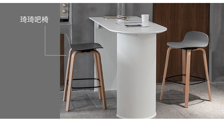 吧台桌家用客厅隔断创意现代简约网红靠墙窄桌子长方形餐桌高脚桌价格