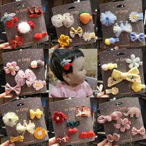 Baby hairclip hair card Princess baby headgear Korean Korean version of foreign baby clip baby headgear does not hurt hair