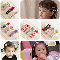 Childrens headdresses infants and young children ethnic style baby safety clip embroidery fresh flowers Korean version of foreign gas