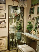 Eurostyle iron art mirror retro to old iron art wall-mounted frames on floor mirror dressing goggles full body mirror wearing glasses