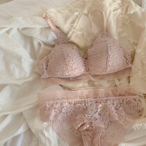 Hanfeng soft bra set without steel ring soft cup full lace underwear