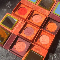 Emotional blush tan red female orange glitter high gloss apricot cream whitening brightening skin tone vitality peach nude makeup in