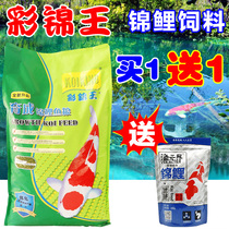 Caijin Wang Koi fish feed Breeding goldfish staple ornamental fish food balanced feed formula Park Koi feed