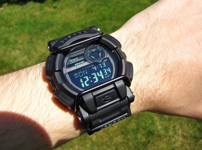 casio卡西欧 gd-400mb-1d/1dr 黑绿保险杠 g-shock户外手表男