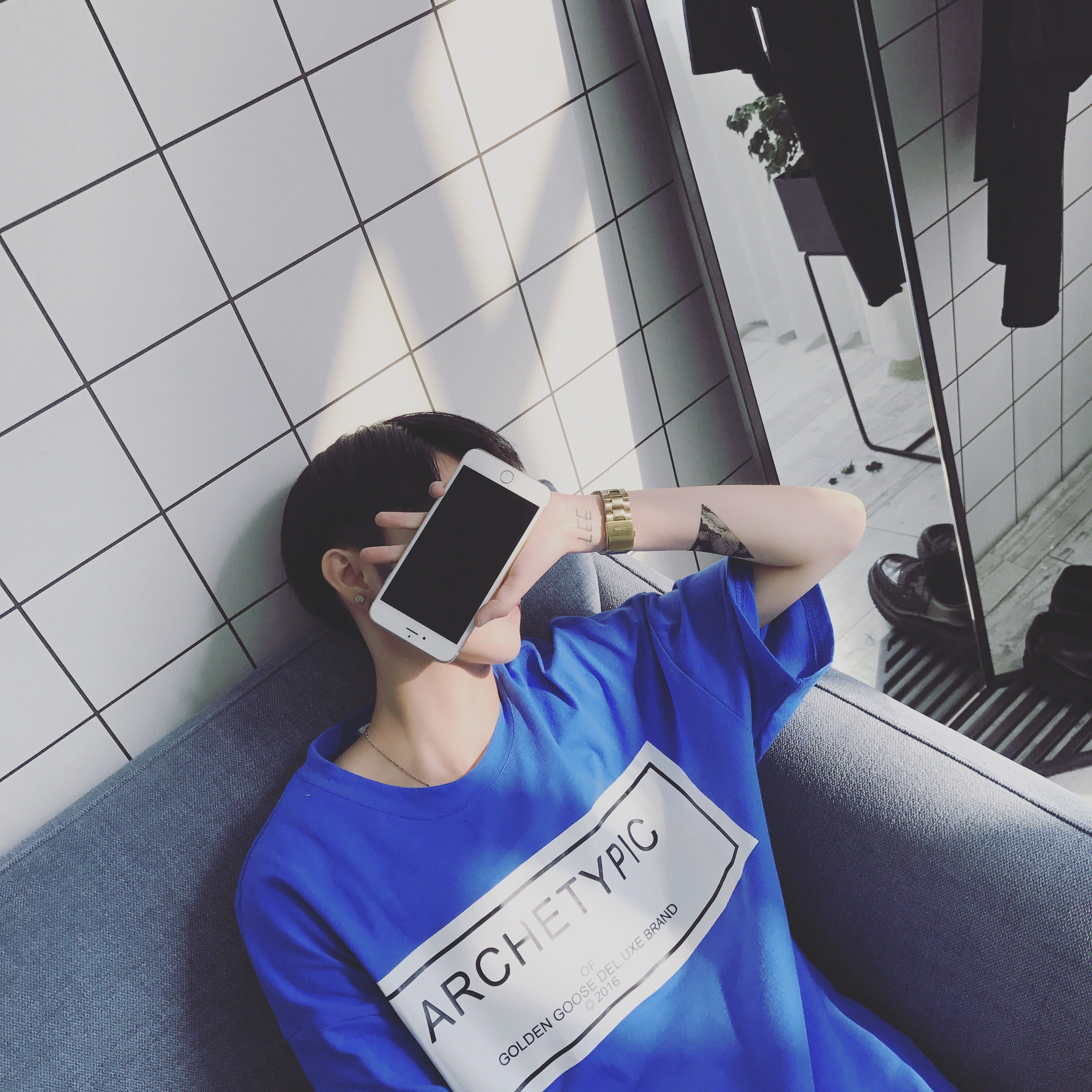 les帅t林弯弯港风夏季短袖t恤潮韩版时尚印花青年圆领宽松半袖男