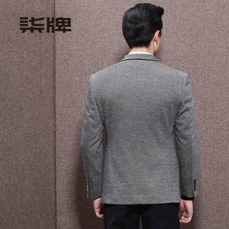 2015秋装柒牌男装休闲西服外套 男士商务时尚修身单西703C110T7