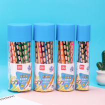 68111 Able 12 12 Color Cave Pen Color Lead Bucket for Primary Students Grip Gesture Correction Painted Pen Gift