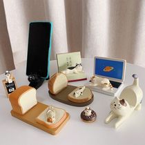 ins cartoon cat phone rack sloth ipad tablet bracket friends birthday present desk face hem accessories hem