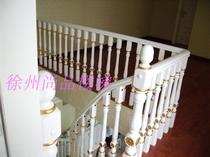Factory direct open lacquer solid wood staircase lacquered staircase railing handrail stair column balcony guardrail