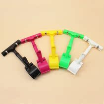 Plastic color thumb clip POP supermarket advertising clip label clip explosive sticker price clip double header clip price tag