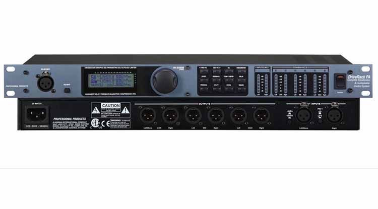 美国dbx pa 2进6出专业级舞台数字音频处理器 dbx 260音箱处理器