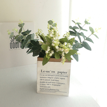 ins wind emulation bell orchid bouquet paper bag yougali floral suit tea table tabletop decorations creative pendulum pieces