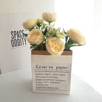 Nordic light and luxurious emulated floral floral floral bouquet Flower Bouquet Nesting Living Room TV Cabinet Table table Pendulum Flowers