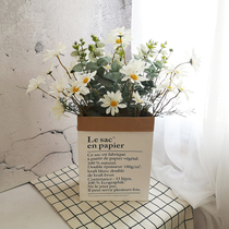 Foreign Chamomile Persian Kidaisy Small Daisy Emulation Flower Suit Swing Piece Fake Flower Living Room Furnishing Table Flower Home Adornment