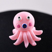 Childrens Ring Little Ring Pink Octopus Dolphin Cute Cartoon Kindergarten Toys Ring Handpieces