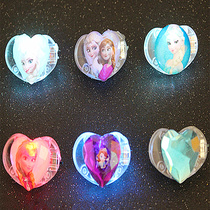 Frozen glowing hairclip Love Yarn Little Princess Sophia glitter hairpin edge clip childrens hair accessories