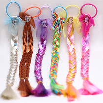 Childrens wig head accessories Frozen Princess Little Mary hair accessories bow hair rope leather band Braid accessories