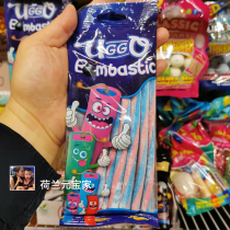 Spot Dutch confectionery Uggo Bombastic Twist blue powder stick candy Children fruit roll juice 100g