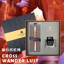 CROSS Gaoshi pen Traveler series ink pen male lady business office gift signature pen adult writing practice Iridium pen ink gift box set to send leader birthday gift