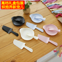 Fruit fork disposable high-grade birthday cake knife and fork set dinner plate dish plastic water drop plate color