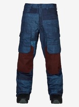 (Four viz switch)BURTON mens snow pants HELLBROOK Series Multi-Color