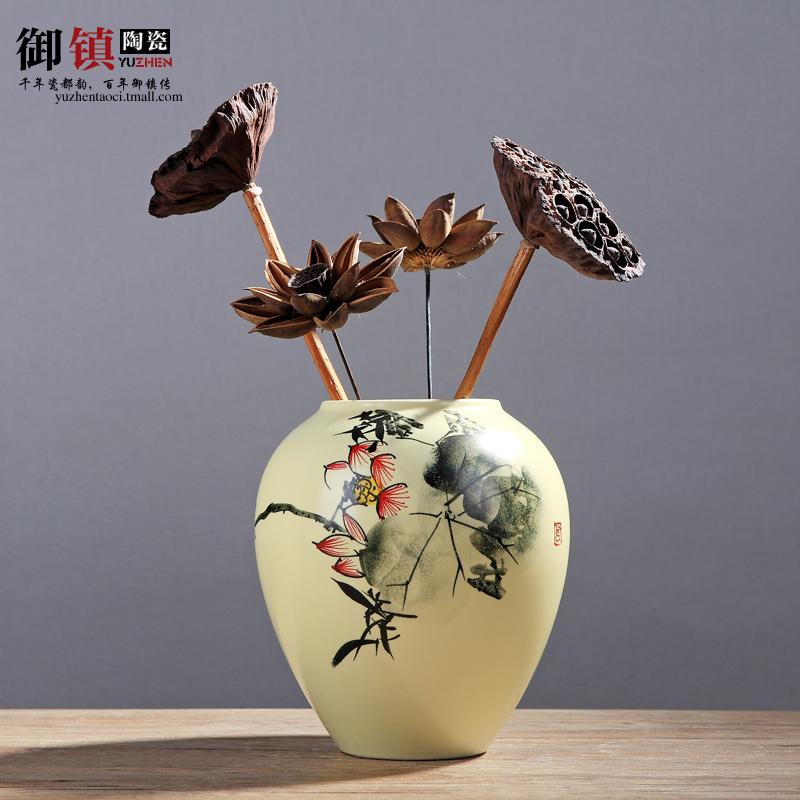 Jingdezhen Chinese I and fashionable household act the role ofing is tasted furnishing articles creative arts hand - made ceramics vase sitting room decoration