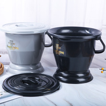 Weight 300 pound toilet toilet toilet toilet adult with a cover pot thickened spitton pot with a cover handle