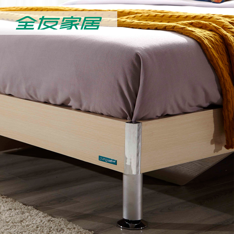 全友家居 卧室成套家具床简约床木质双人床1.8米床特价床106302产品展示图4