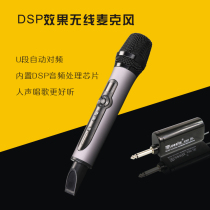 DSP effect universal wireless microphone one for one handheld anti-howling U-segment microphone charging FM sound card net celebrity