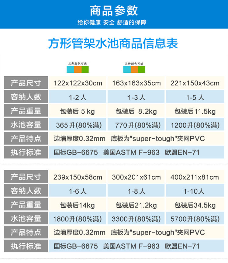 需要大尺寸水池的客人可以联系客服询问.谢谢!