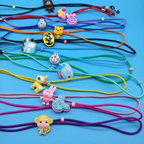Childrens glasses non-slip rope sports anti-drop neck retro literary fashion children cartoon elastic band adjustable