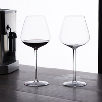 European large Burgundy wine glass Single household belly goblet Luxury high-end 600ml wine glass crystal