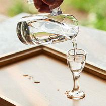 Liquor dispenser one pot and one cup set of glass glass Kweichow Moutai small wine glass 10ml toast glass