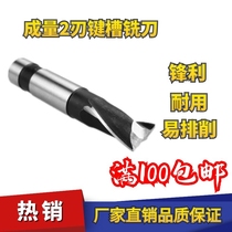 Quantity 2F straight shank keyway milling cutter two-edge fine milling cutter double-tooth end mill Sichuan Brand 2-blade gongs 3 4 5 6 8