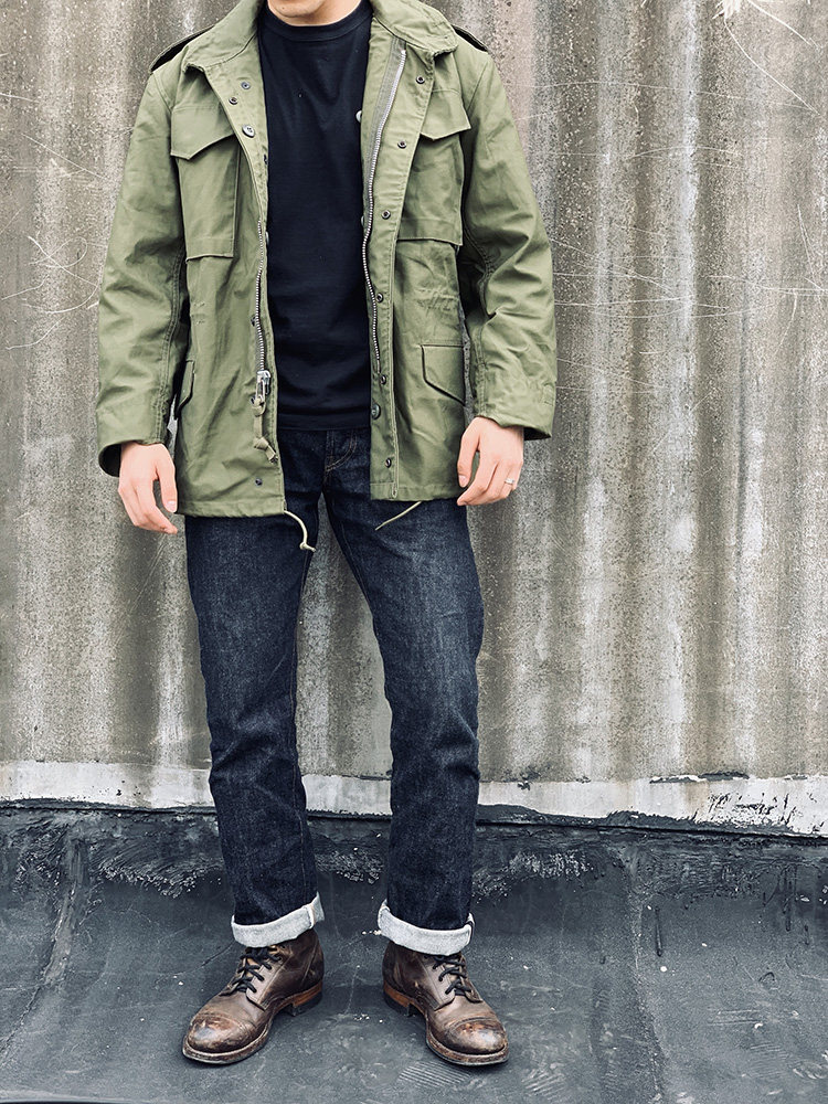 手套家经典老款越战铝拉链正品军版m65风衣男军绿外套大衣棉衣