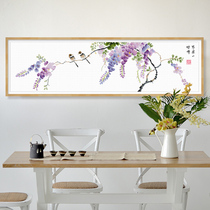 Cross stitch 2021 New thread embroidery simple hand embroidery living room household small pieces plum blossom wisteria fresh wind
