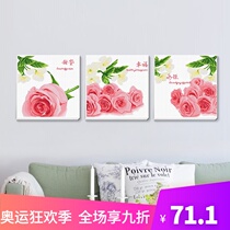 Cross stitch living room 2021 new thread embroidery small simple embroidery triptych small self-embroidery handmade bedroom embroidery