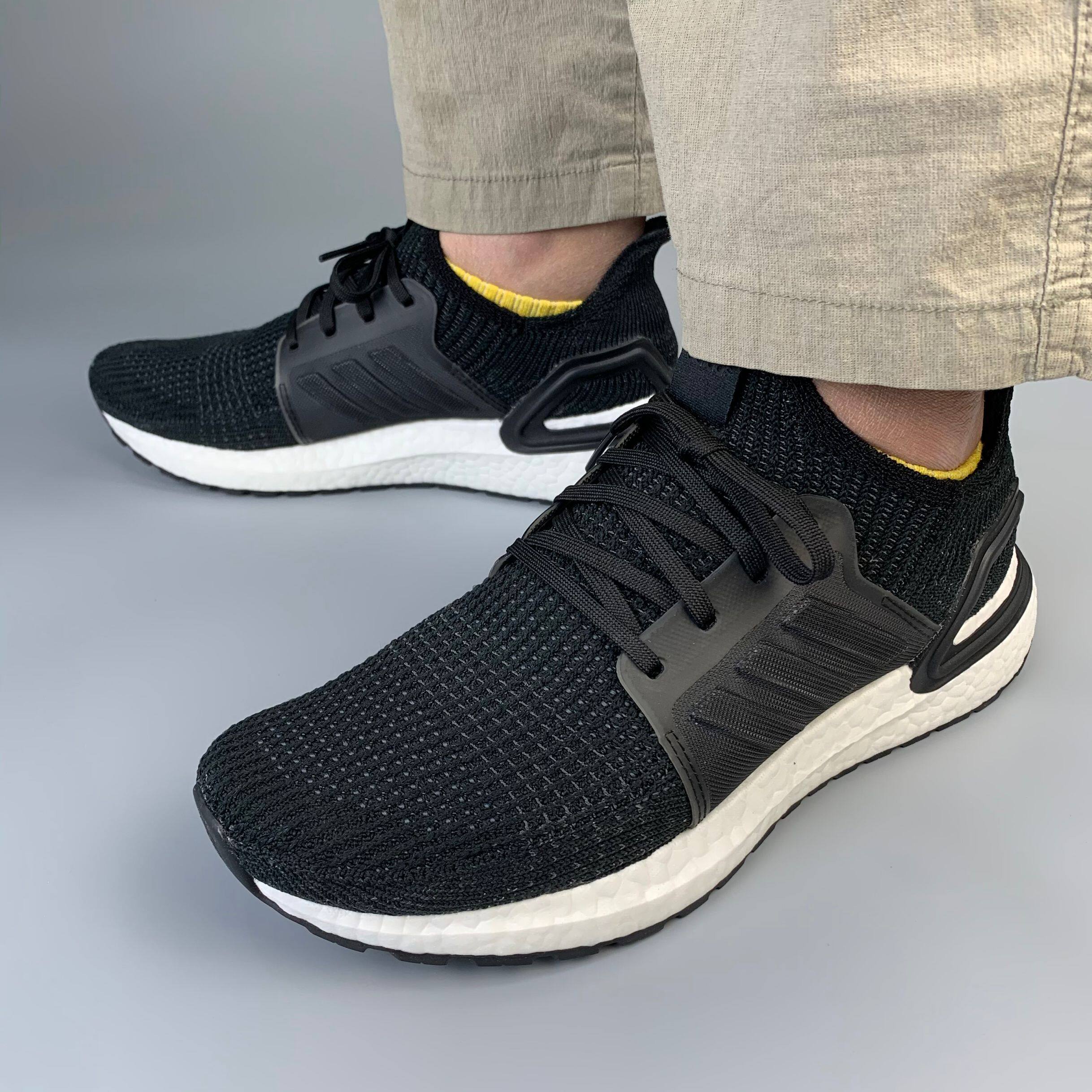 adidasultraboost19ub19阿迪马牌底黑白灰男女运动跑鞋b37704