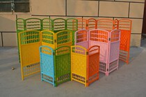 Kindergarten Area Corner Arrangement Small Screen Pet Partition Folding Screen Environmentally Friendly Hollowed-out Mobile Area Folding Xuan Guan